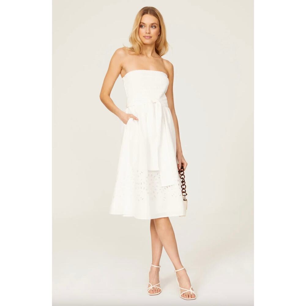 Thakoon Eyelet Tie Waist Dress Size 2